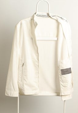 Vintage Givenchy Light Sporty Jacket Logo White Size L
