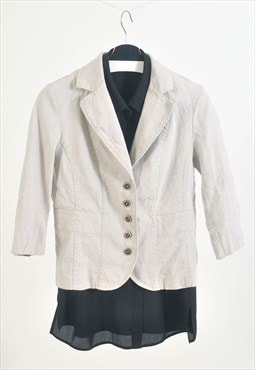 VINTAGE 90S linen blazer jacket