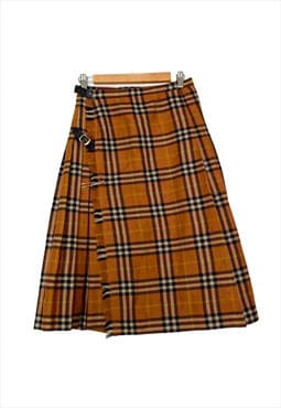 Burberry vintage beige Scottish nova checks skirt. M