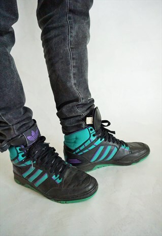 VINTAGE ADIDAS LEATHER BOOTS SHOES SNEAKERS TRAINERS JOGGERS