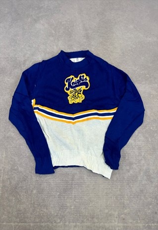 USA COLLEGE SPORTS KNITTED JUMPER CARLETON KNIGHTS SWEATER