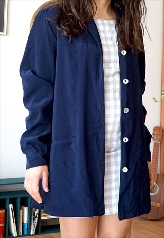 VINTAGE 90S LONG SLEEVE BLUE BLAZER
