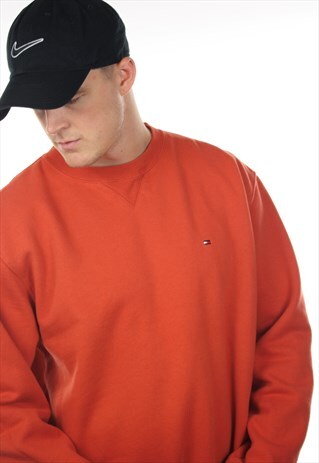 VINTAGE TOMMY HILFIGER SMALL LOGO SWEATSHIRT JUMPER