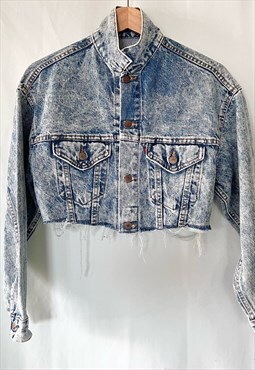 Vintage Levi's Crop Jean Jacket - Reworked One-Off Denim 