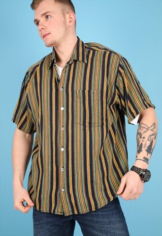 VINTAGE PATTERN SHIRT IN MULTI NS156