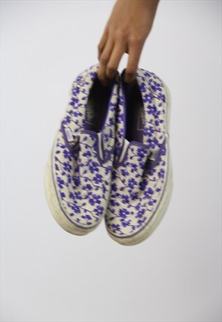 VINTAGE VANS PATTERNED TRAINERS