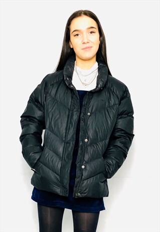 BLACK LIGHTWEIGHT PUFFER JACKET