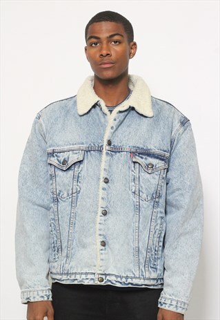 VINTAGE LEVIS SHERPA DENIM JACKET