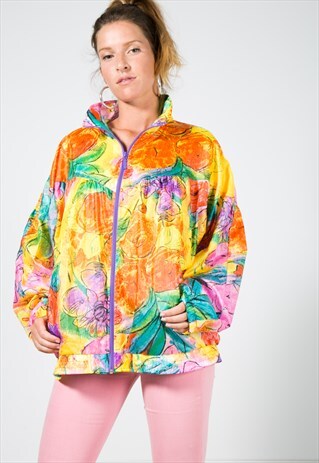 VINTAGE 80'S USA ADIDAS SHELL SPORT JACKET / S1422