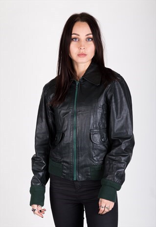 VINTAGE LEATHER BIKER JACKET