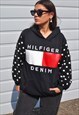 Y2K VINTAGE REWORKED TOMMY HILFIGER LACE & POLKA DOT HOODIE