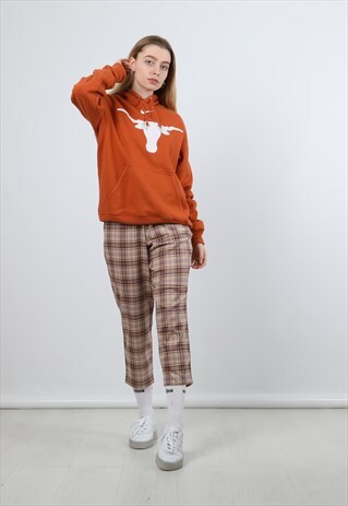 NIKE ORANGE MEDIUM EMBROIDERED HOODIE