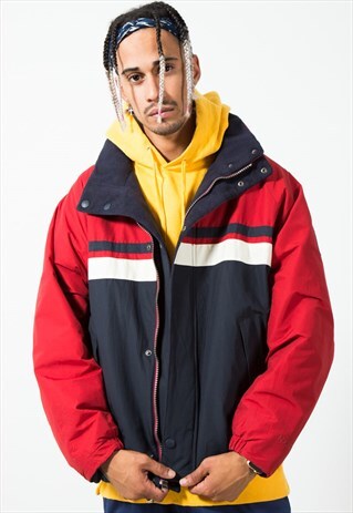 UNIQUE VINTAGE 80S NAUTICA WINTER REVERSIBLE JACKET / S2072