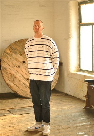 RARE 80S CHEMISE LACOSTE STRIPE SWEATER