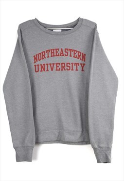 Vintage Northeaster University Sweatshirt in Grey L