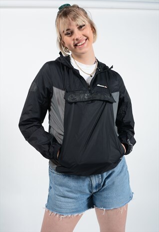 VINTAGE ELLESSE WINDBREAKER BLACK