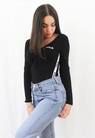 90'S RETRO LOGO TAPE BODYSUIT