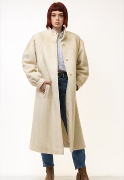 80s fall coat long wool coat outerwear maxi coat 5293