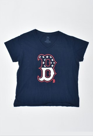 VINTAGE 90'S B T-SHIRT TOP NAVY BLUE