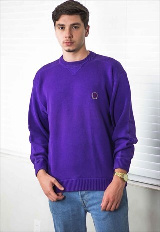 VINTAGE TOMMY HILFIGER SWEATER JUMPER LOGO 90S M 25.3