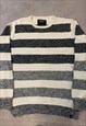 VINTAGE KNITTED JUMPER ABSTRACT PATTERNED KNIT SWEATER