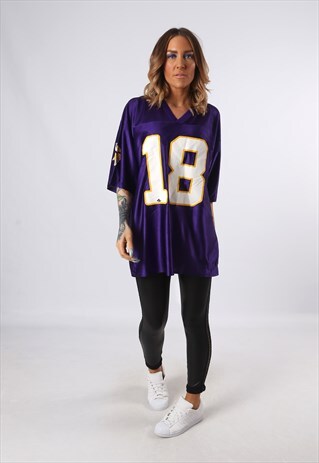 NFL OVERSIZED T-SHIRT SPORT JERSEY TOP FOOTBALL (D2Z)