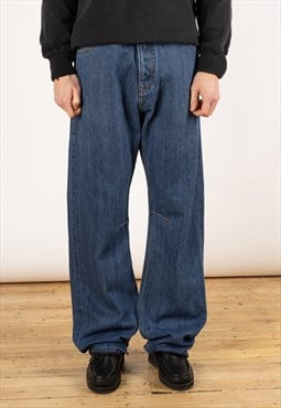 Vintage Rocawear Baggy Jeans Men's Dark Blue