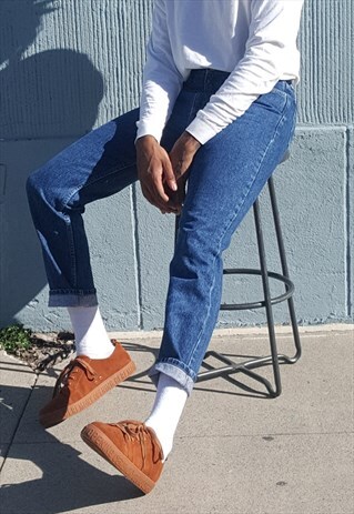 GUESS 90S CLASSIC HIGH RISE DARK STONEWASHED JEANS