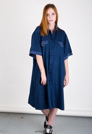VINTAGE 80S DENIM DRESS