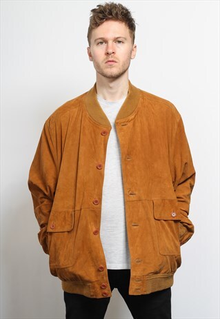 VINTAGE SUEDE BOMBER JACKET