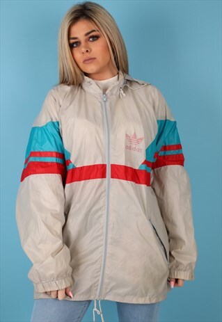 VINTAGE ADIDAS WINDBREAKER JACKET IN MULTI NJ552