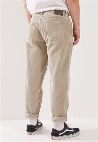 VINTAGE STRAIGHT LEG CORDUROY TROUSERS