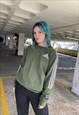 VINTAGE ADIDAS CLASSIC 3 STRIPE GREEN SWEATSHIRT
