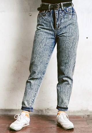 VINTAGE 80S ACID WASH JEANS