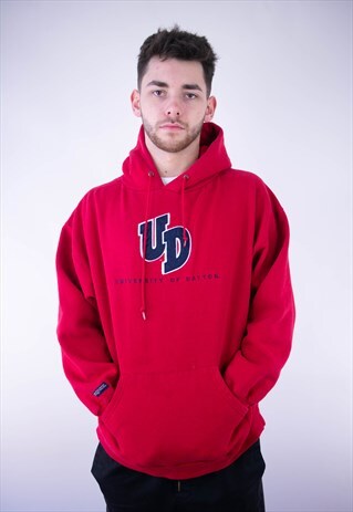 VINTAGE 90S JANSPORT UNIVERSITY OF DAYTON HOODIE