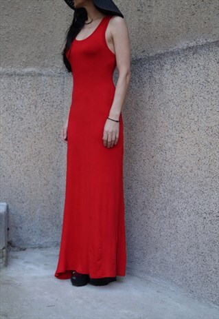 MAXI DRESS/CASUAL EVENING ELEGANT DRESS/LONG JERSEY/F1476