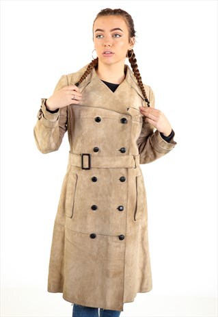 VINTAGE SUEDE OVERCOAT JACKET J2763