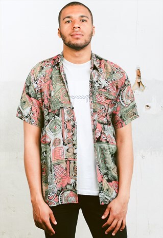 VINTAGE ABSTRACT PATTERN SHIRT