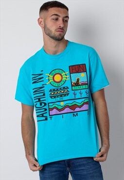 Vintage 80s 'GOOD TIMES' Colourful Laughlin Nevada T-Shirt
