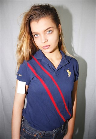 VINTAGE NAVY BLUE POLO RL T-SHIRT