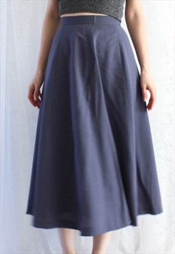 Vintage Skirt Minimalist Blue XS T640.1