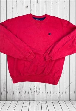 vintage large red champion sweatshirt 