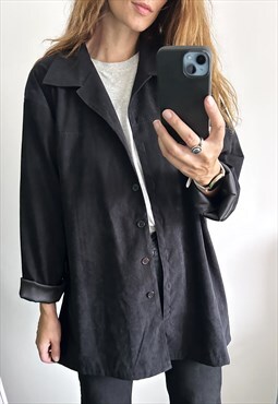 Minimal Light Black 90s Jacket 