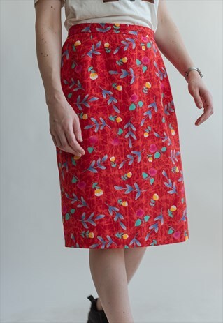 VINTAGE 80S SKIRT IN PENCIL FIT