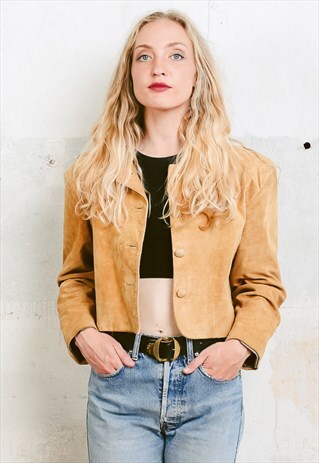 VINTAGE 90S SUEDE BOHO JACKET