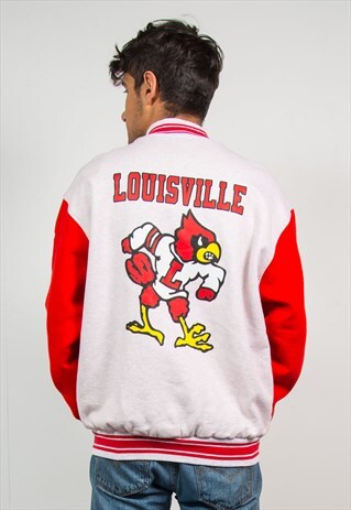 VINTAGE BASEBALL JACKET LOUISVILLE CARDINALS