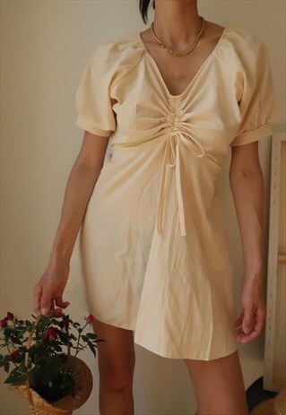 YVSE FRONT STRING SUMMER DRESS