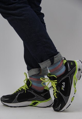 VINTAGE FILA BLACK/GREEN TRAINERS