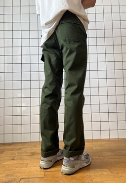 Vintage Military Cargo Pants Army Trousers Khaki Green