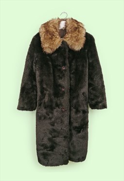 80's Faux Fur Long Made in Czechoslovakia Jacket Penny Lane